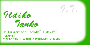 ildiko tanko business card